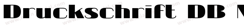 Druckschrift DB Normal字体转换